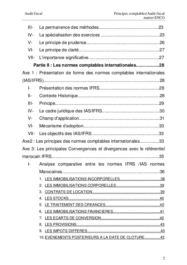 principes comptables ohada